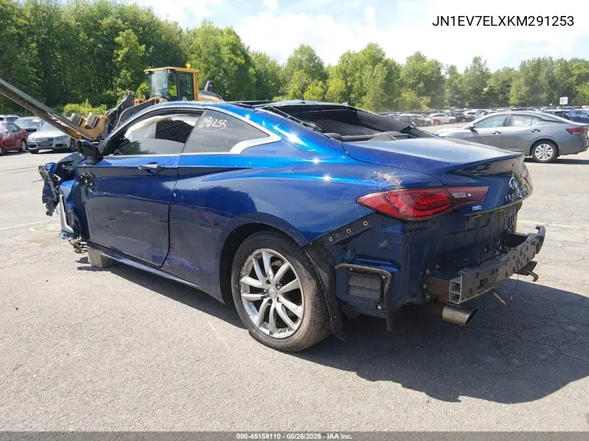 2019 Infiniti Q60 3.0T Luxe VIN: JN1EV7ELXKM291253 Lot: 45159110