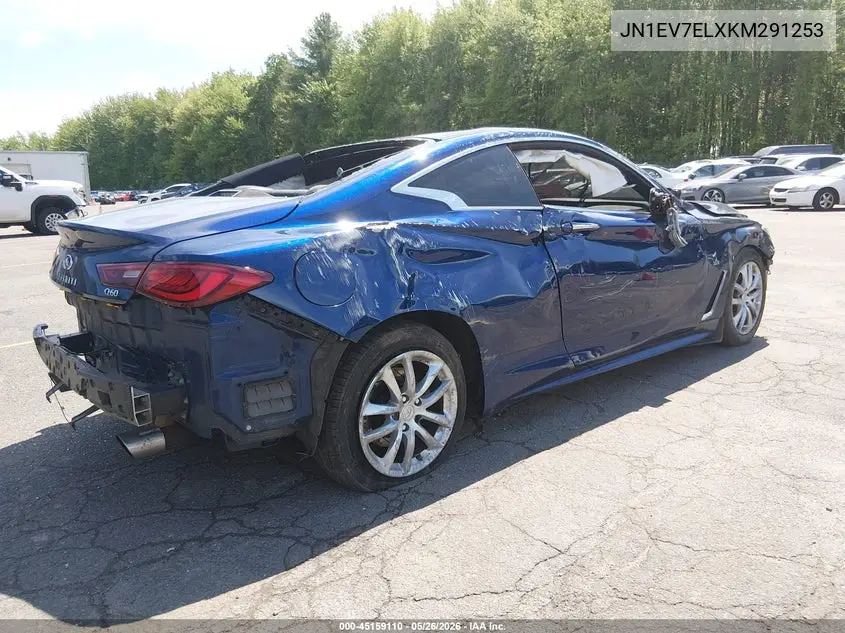2019 Infiniti Q60 3.0T Luxe VIN: JN1EV7ELXKM291253 Lot: 45159110