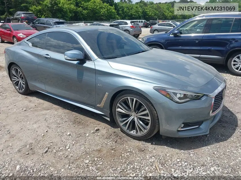 2019 Infiniti Q60 3.0T Luxe VIN: JN1EV7EK4KM231069 Lot: 45166875