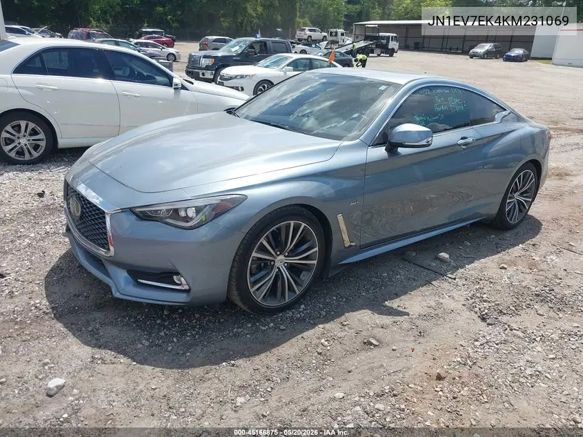 2019 Infiniti Q60 3.0T Luxe VIN: JN1EV7EK4KM231069 Lot: 45166875