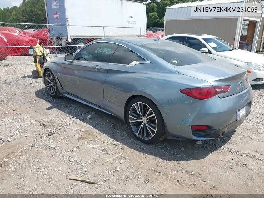 2019 Infiniti Q60 3.0T Luxe VIN: JN1EV7EK4KM231069 Lot: 45166875