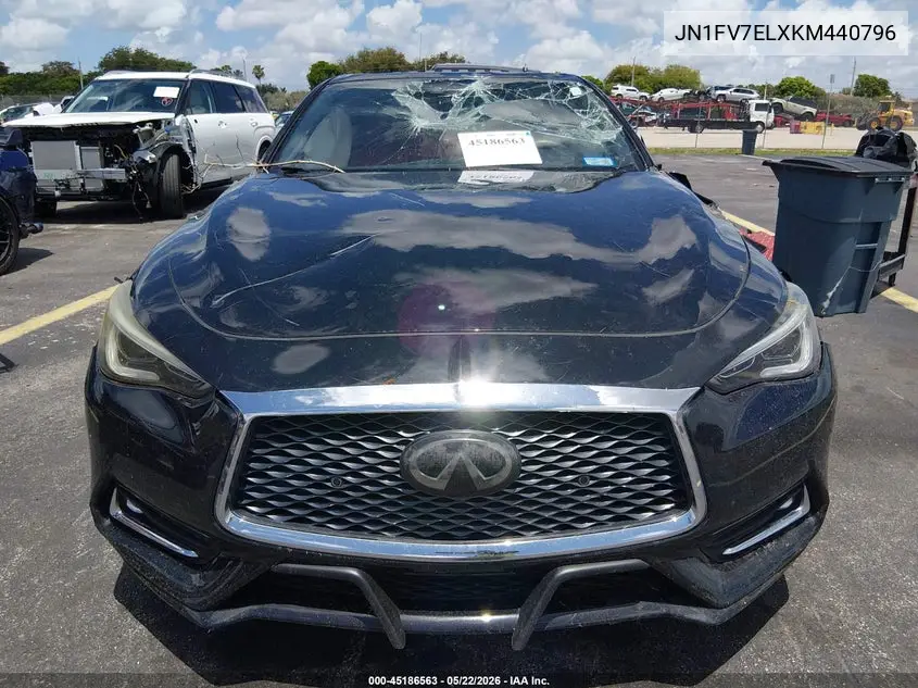 2019 Infiniti Q60 3.0T Red Sport 400 VIN: JN1FV7ELXKM440796 Lot: 45186563