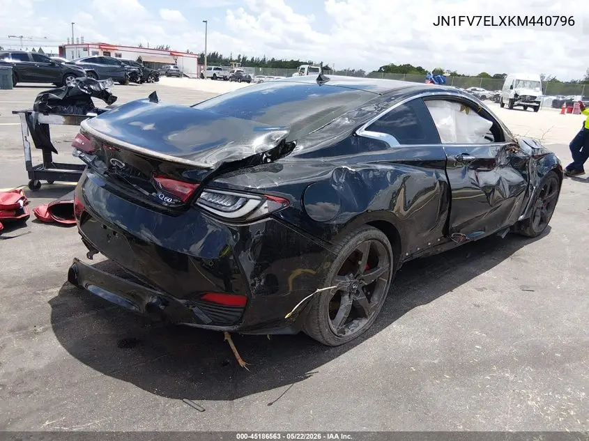 2019 Infiniti Q60 3.0T Red Sport 400 VIN: JN1FV7ELXKM440796 Lot: 45186563