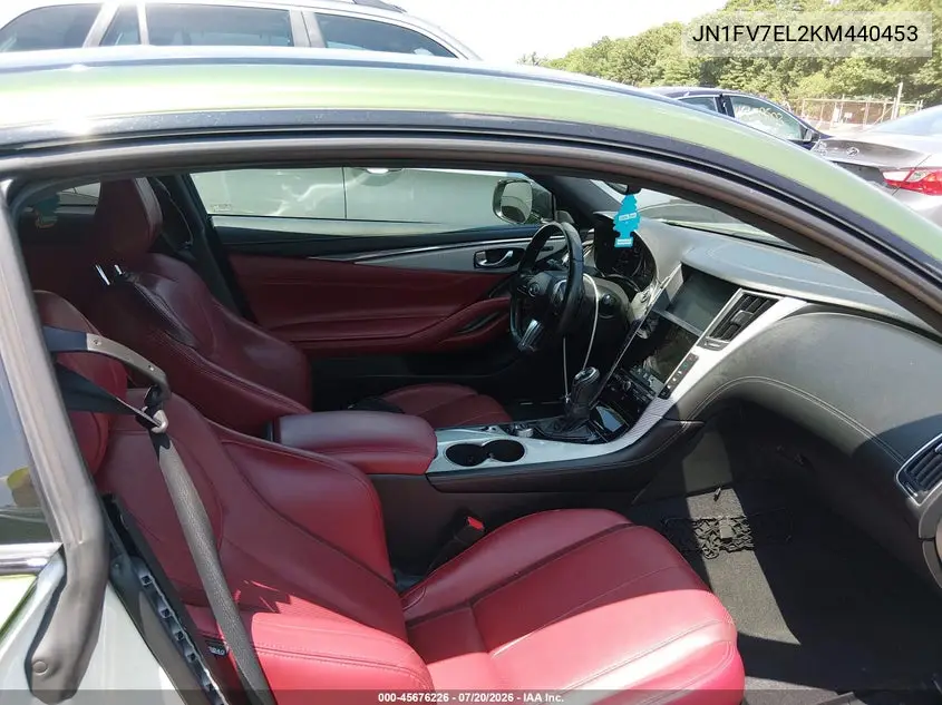 2019 Infiniti Q60 3.0T Red Sport 400 VIN: JN1FV7EL2KM440453 Lot: 45676226