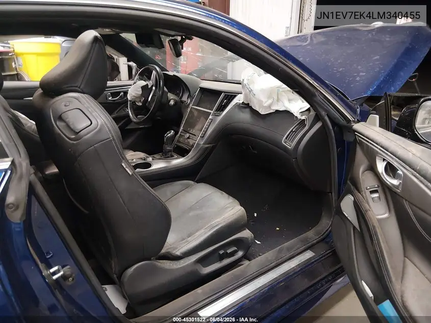 2020 Infiniti Q60 Luxe VIN: JN1EV7EK4LM340455 Lot: 45301522