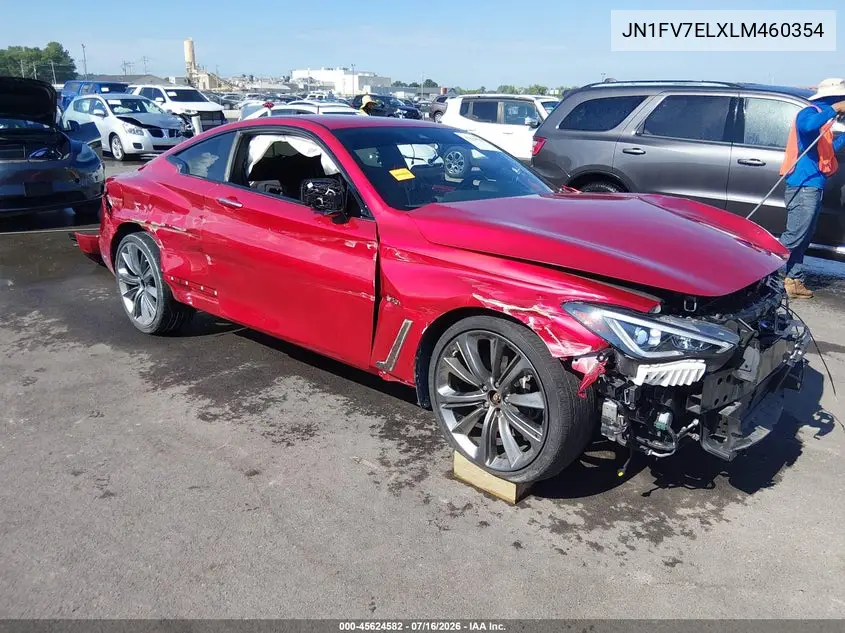 2020 Infiniti Q60 Red Sport 400 Awd VIN: JN1FV7ELXLM460354 Lot: 45624582