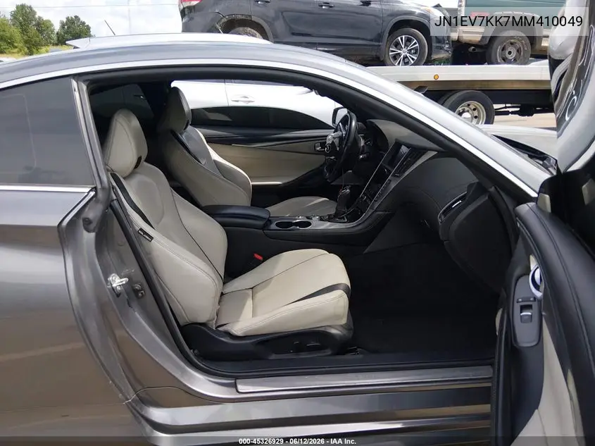 2021 Infiniti Q60 Luxe VIN: JN1EV7KK7MM410049 Lot: 45326929