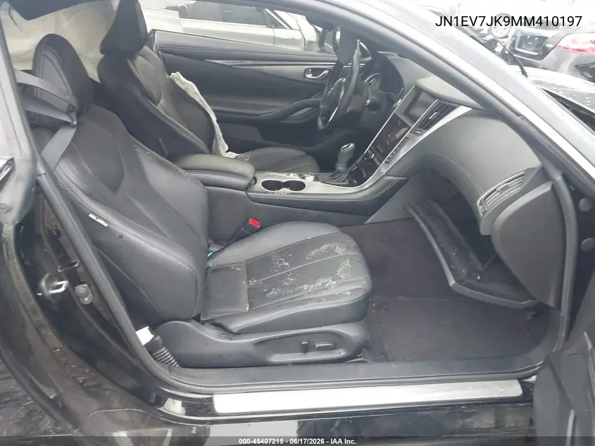 2021 Infiniti Q60 Pure VIN: JN1EV7JK9MM410197 Lot: 45407215