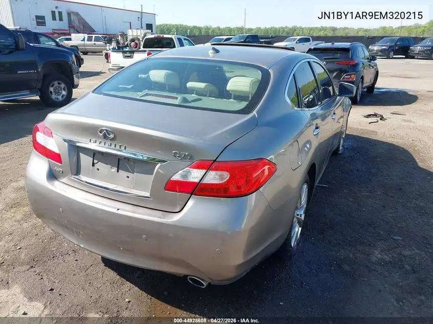 2014 Infiniti Q70 3.7X VIN: JN1BY1AR9EM320215 Lot: 44928608