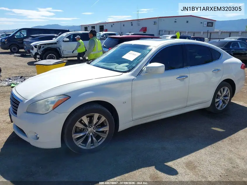 2014 Infiniti Q70 3.7X VIN: JN1BY1ARXEM320305 Lot: 45578007
