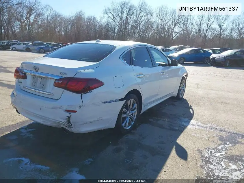 2015 Infiniti Q70 3.7X VIN: JN1BY1AR9FM561337 Lot: 44146127