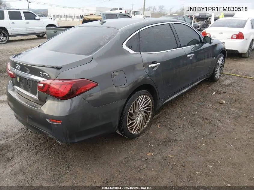 2015 Infiniti Q70L 3.7X VIN: JN1BY1PR1FM830518 Lot: 44459064