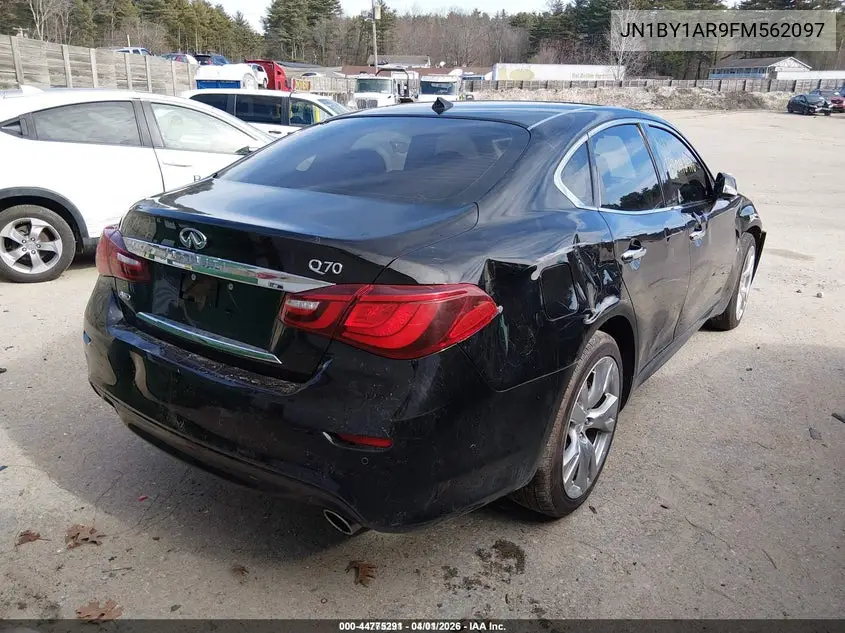 2015 Infiniti Q70 3.7X VIN: JN1BY1AR9FM562097 Lot: 44775291