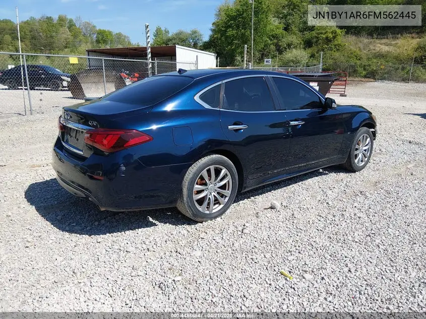 2015 Infiniti Q70 3.7X VIN: JN1BY1AR6FM562445 Lot: 44886847