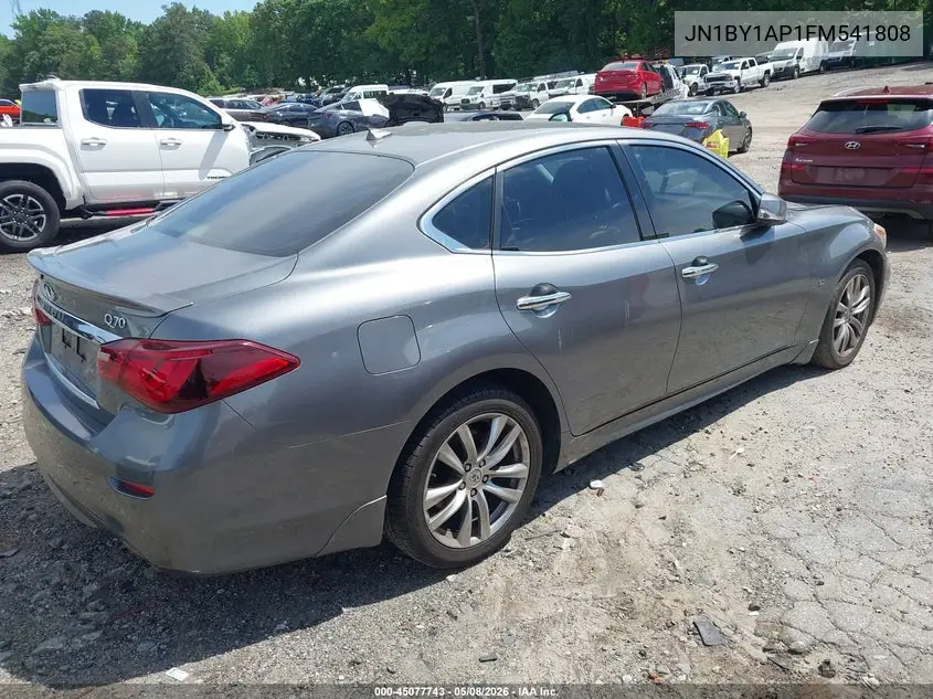 2015 Infiniti Q70 3.7 VIN: JN1BY1AP1FM541808 Lot: 45077743