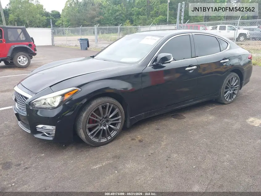 2015 Infiniti Q70 3.7 VIN: JN1BY1AP0FM542562 Lot: 45173399