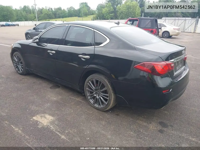 2015 Infiniti Q70 3.7 VIN: JN1BY1AP0FM542562 Lot: 45173399