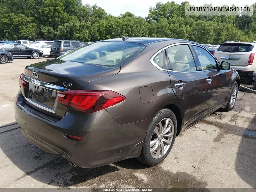 2015 Infiniti Q70 3.7 VIN: JN1BY1AP6FM541108 Lot: 45207304