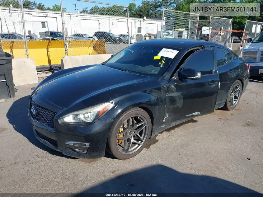 2015 Infiniti Q70 3.7X VIN: JN1BY1AR3FM561141 Lot: 45282710