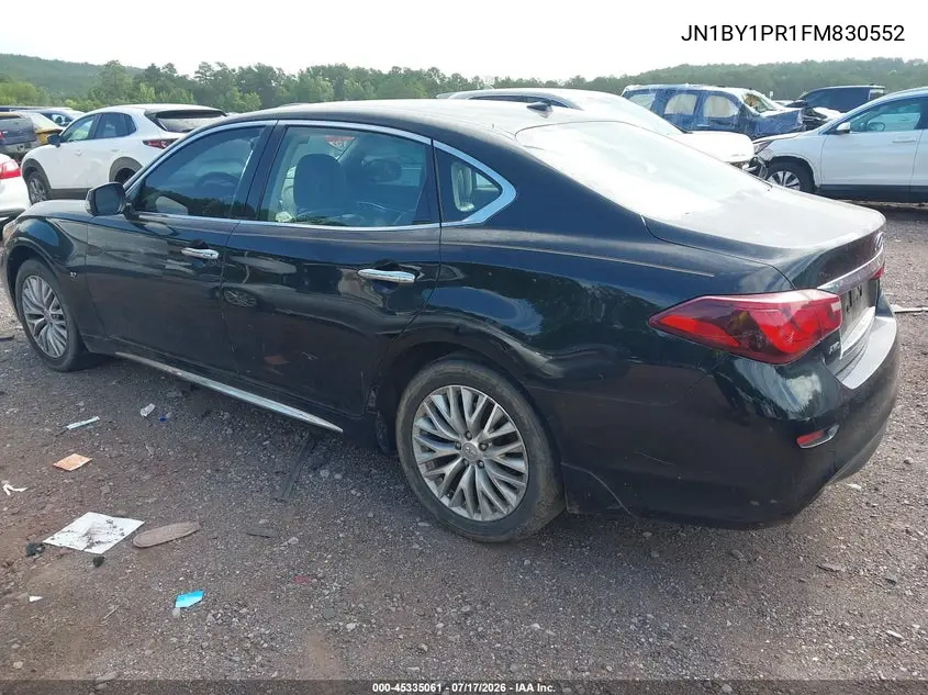 2015 Infiniti Q70L 3.7X VIN: JN1BY1PR1FM830552 Lot: 45335061