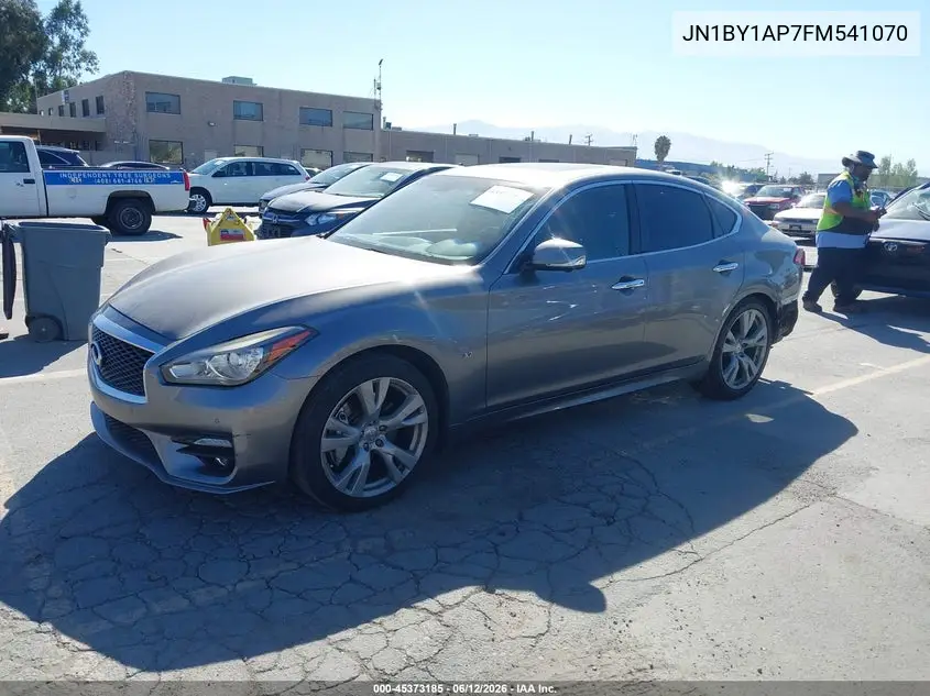 2015 Infiniti Q70 3.7 VIN: JN1BY1AP7FM541070 Lot: 45373185