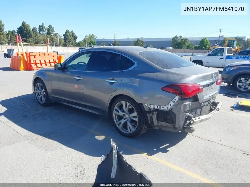2015 Infiniti Q70 3.7 VIN: JN1BY1AP7FM541070 Lot: 45373185