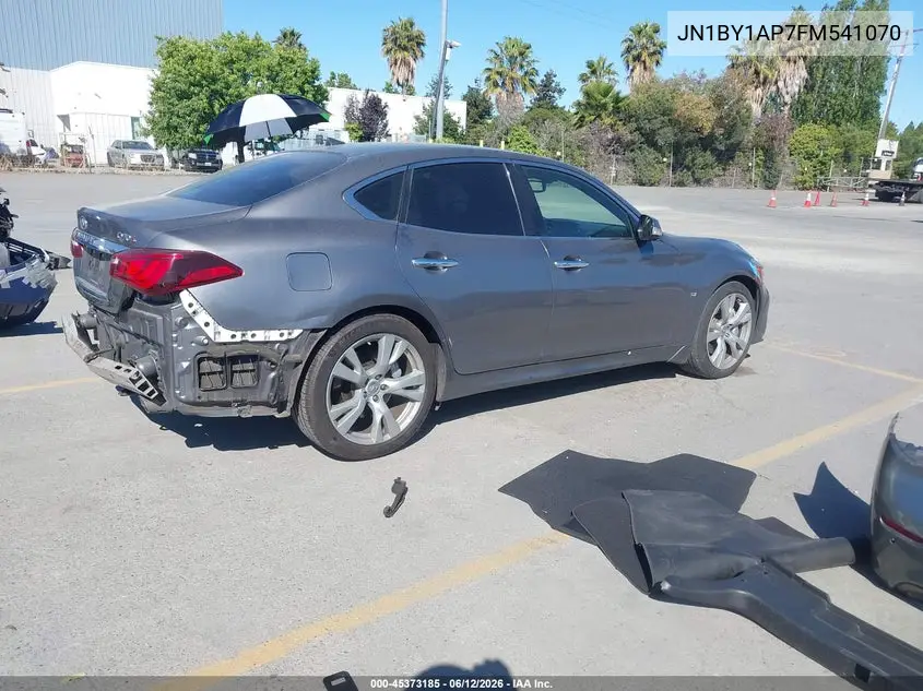 2015 Infiniti Q70 3.7 VIN: JN1BY1AP7FM541070 Lot: 45373185