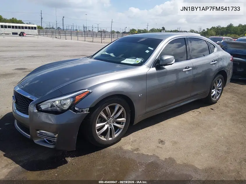 2015 Infiniti Q70 3.7 VIN: JN1BY1AP7FM541733 Lot: 45400847