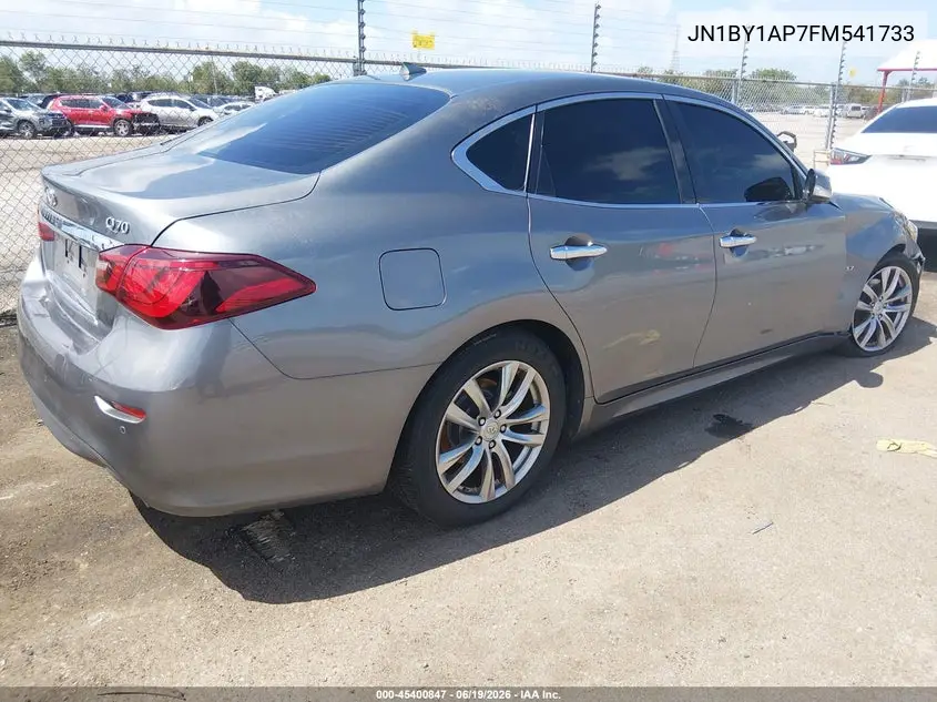 2015 Infiniti Q70 3.7 VIN: JN1BY1AP7FM541733 Lot: 45400847