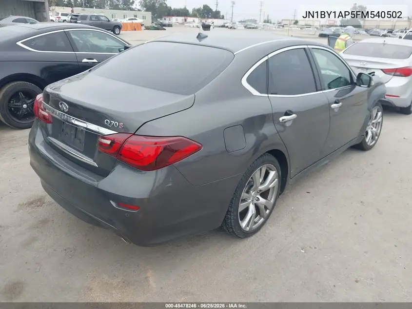 2015 Infiniti Q70 3.7 VIN: JN1BY1AP5FM540502 Lot: 45478246