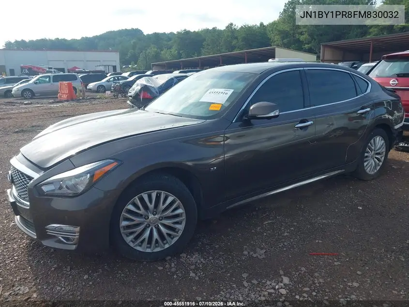 2015 Infiniti Q70L 3.7X VIN: JN1BY1PR8FM830032 Lot: 45551916