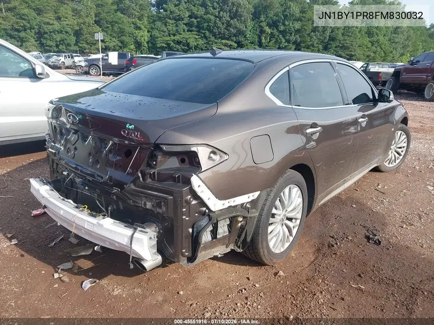 2015 Infiniti Q70L 3.7X VIN: JN1BY1PR8FM830032 Lot: 45551916