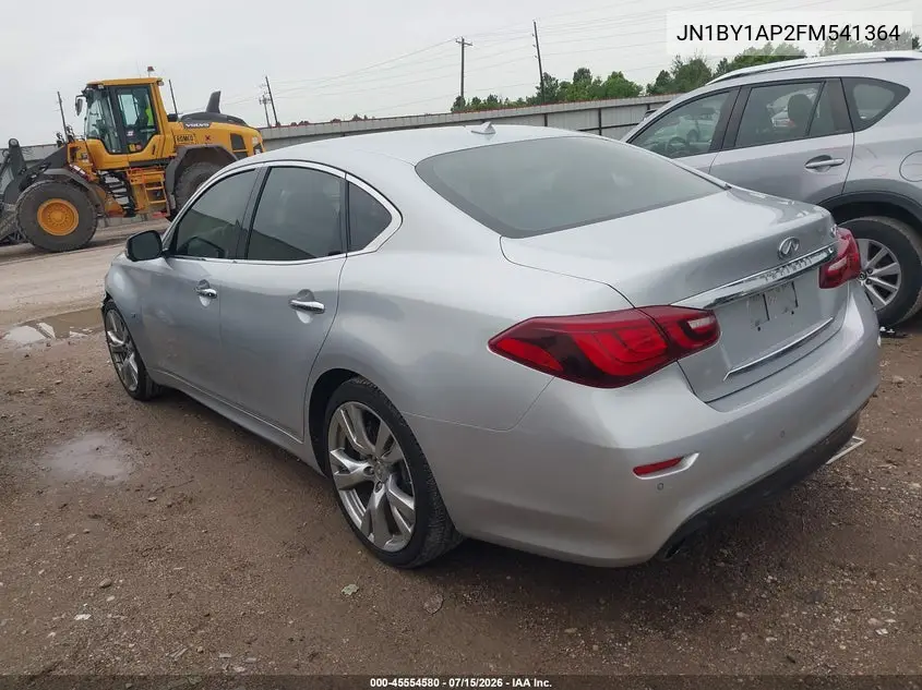 2015 Infiniti Q70 3.7 VIN: JN1BY1AP2FM541364 Lot: 45554580