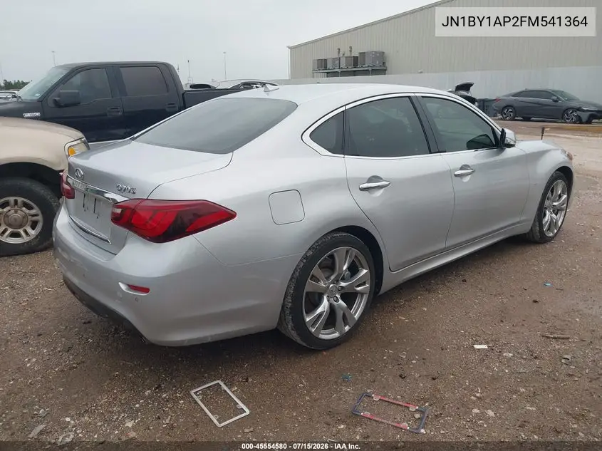 2015 Infiniti Q70 3.7 VIN: JN1BY1AP2FM541364 Lot: 45554580
