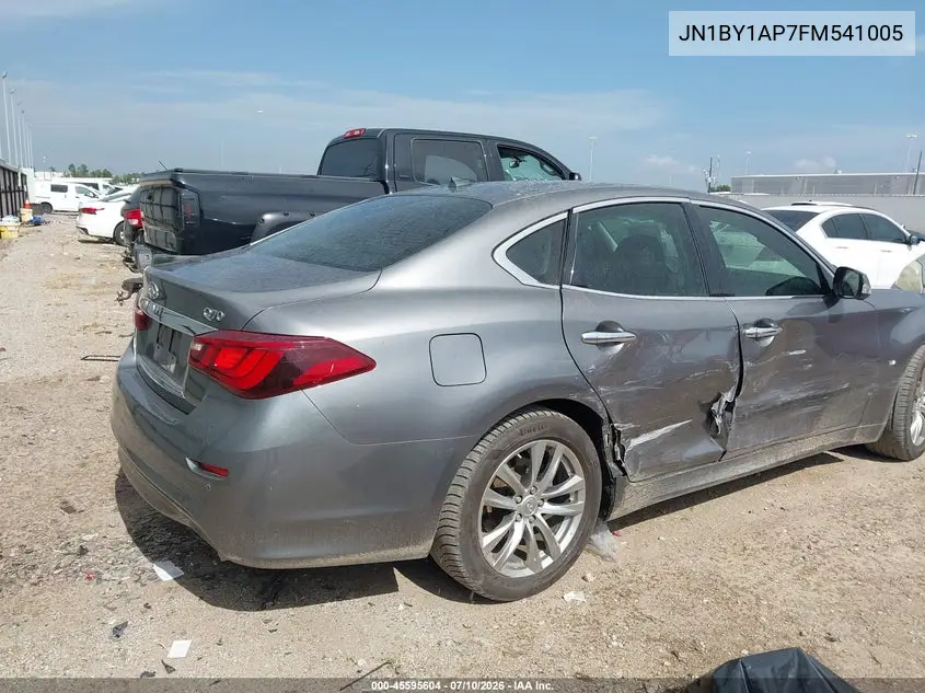 2015 Infiniti Q70 3.7 VIN: JN1BY1AP7FM541005 Lot: 45595604