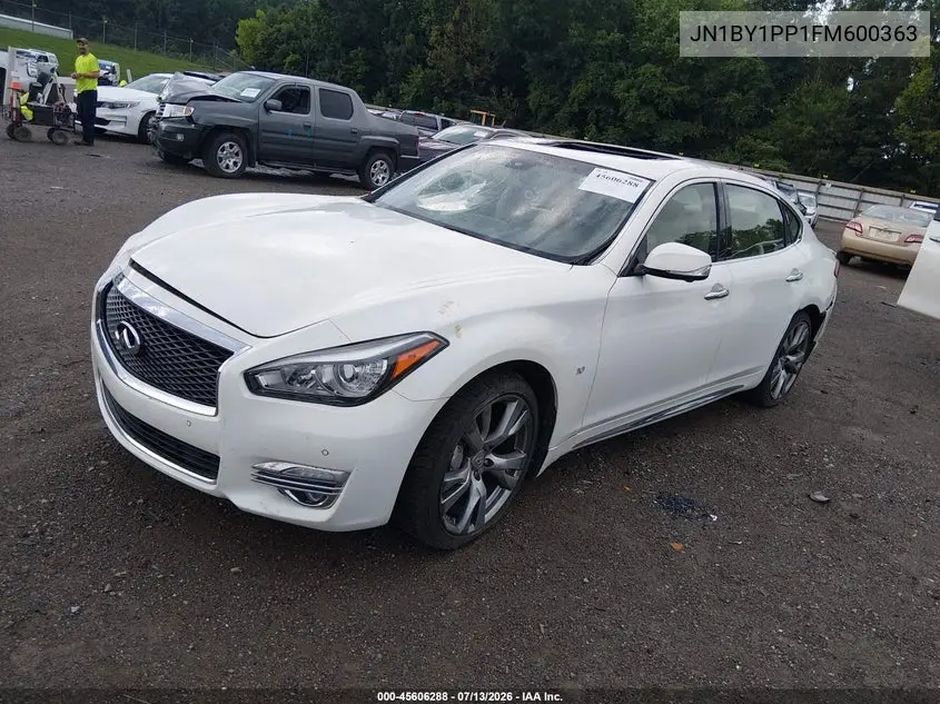 2015 Infiniti Q70L 3.7 VIN: JN1BY1PP1FM600363 Lot: 45606288