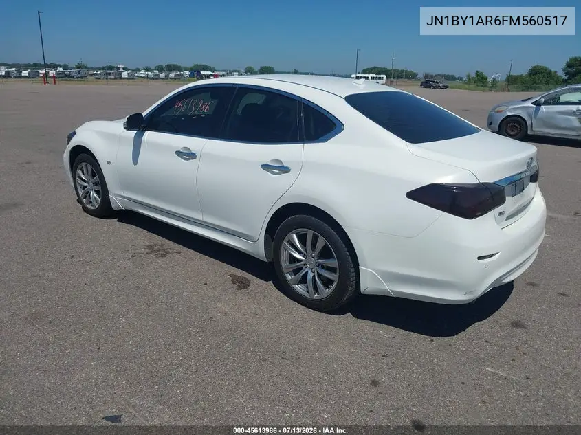 2015 Infiniti Q70 3.7X VIN: JN1BY1AR6FM560517 Lot: 45613986