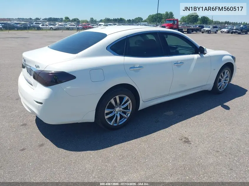2015 Infiniti Q70 3.7X VIN: JN1BY1AR6FM560517 Lot: 45613986