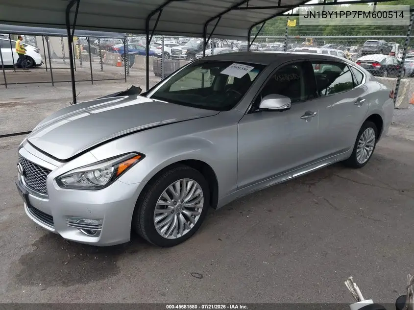 2015 Infiniti Q70L 3.7 VIN: JN1BY1PP7FM600514 Lot: 45681580