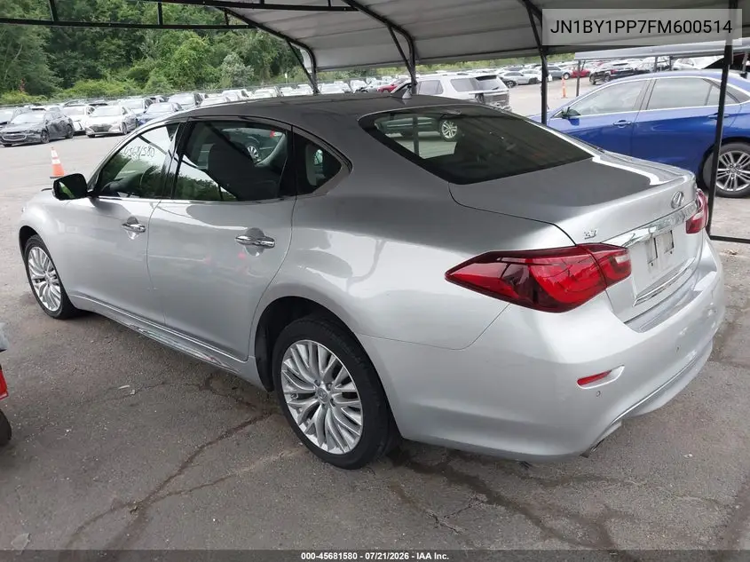 2015 Infiniti Q70L 3.7 VIN: JN1BY1PP7FM600514 Lot: 45681580