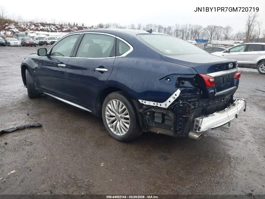 2016 Infiniti Q70L 3.7X VIN: JN1BY1PR7GM720719 Lot: 44402144