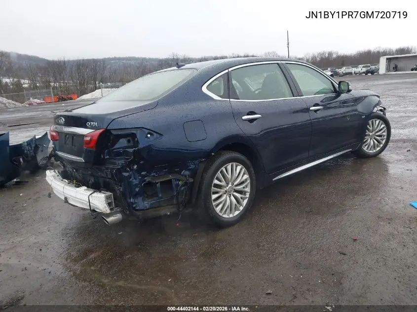2016 Infiniti Q70L 3.7X VIN: JN1BY1PR7GM720719 Lot: 44402144