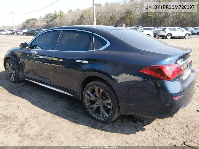 2016 Infiniti Q70L 3.7X VIN: JN1BY1PR0GM720397 Lot: 44648027