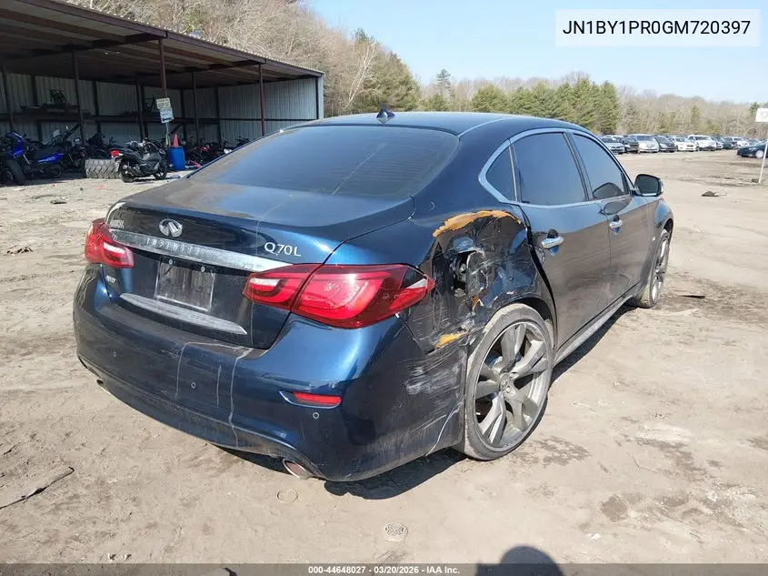 2016 Infiniti Q70L 3.7X VIN: JN1BY1PR0GM720397 Lot: 44648027