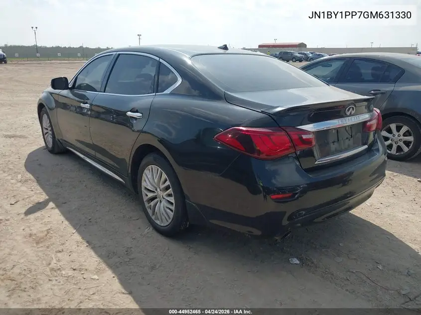 2016 Infiniti Q70L 3.7 VIN: JN1BY1PP7GM631330 Lot: 44952465