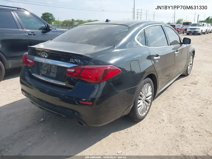 2016 Infiniti Q70L 3.7 VIN: JN1BY1PP7GM631330 Lot: 44952465