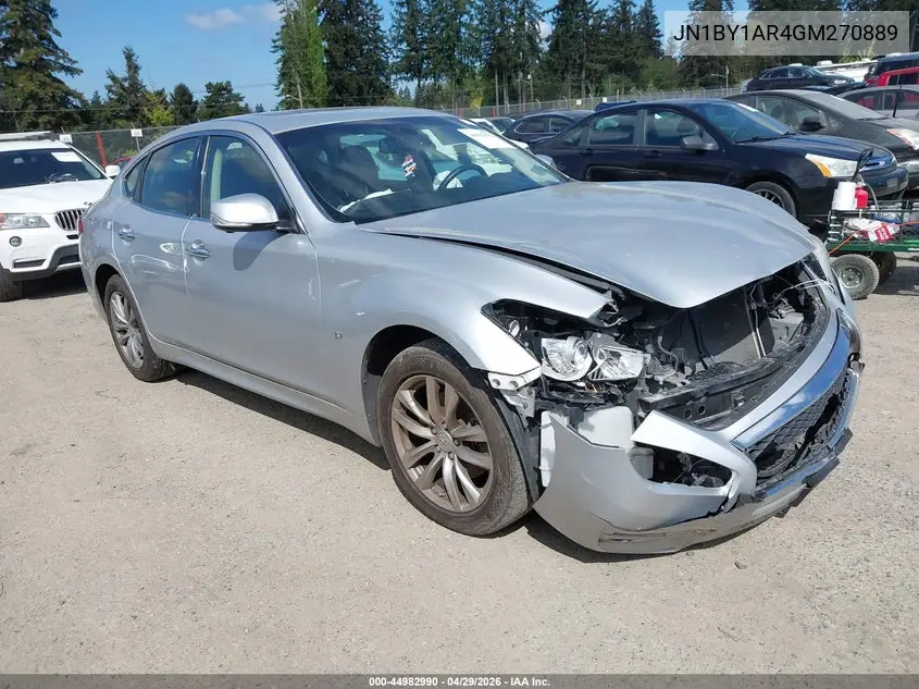 2016 Infiniti Q70 3.7X VIN: JN1BY1AR4GM270889 Lot: 44982990