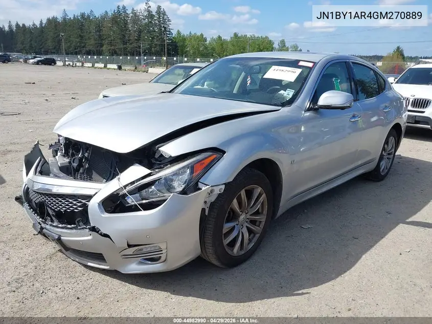 2016 Infiniti Q70 3.7X VIN: JN1BY1AR4GM270889 Lot: 44982990
