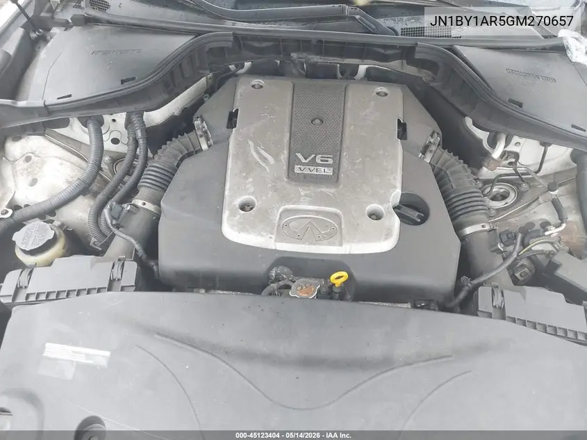 2016 Infiniti Q70 3.7X VIN: JN1BY1AR5GM270657 Lot: 45123404