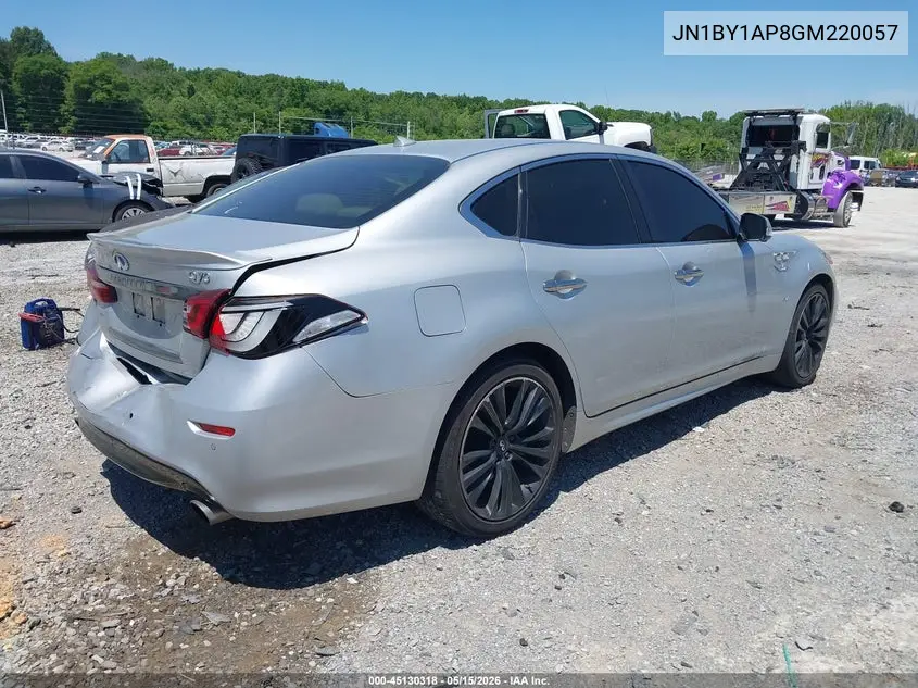 2016 Infiniti Q70 3.7 VIN: JN1BY1AP8GM220057 Lot: 45130318